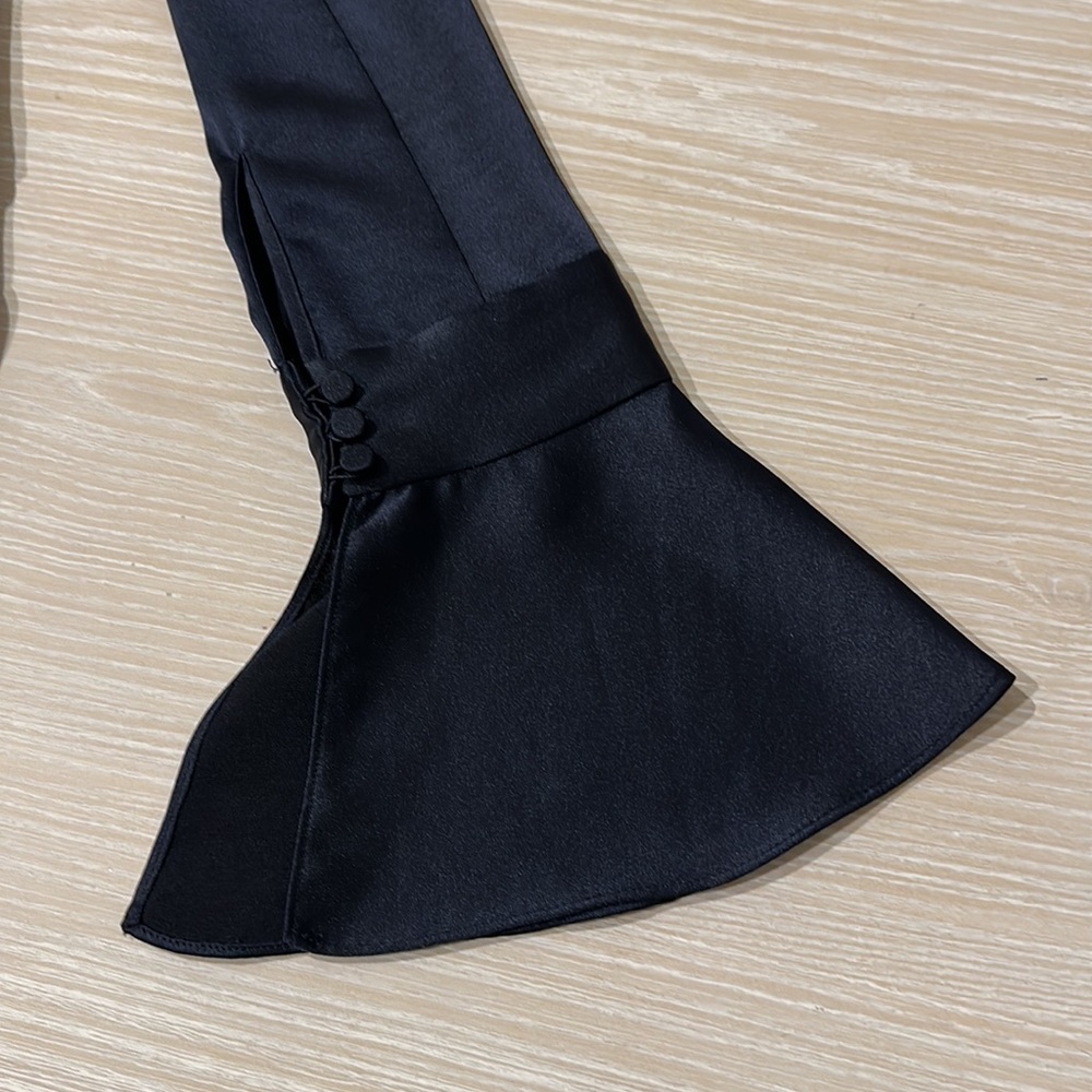 NWOT Acler Navy Draped Mini Dress sz 2 - Picture 6 of 8